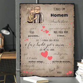 Prenda para o namorado - Placa decorativa