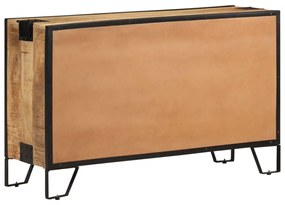 Aparador 100x31x60 cm madeira de mangueira maciça e áspera