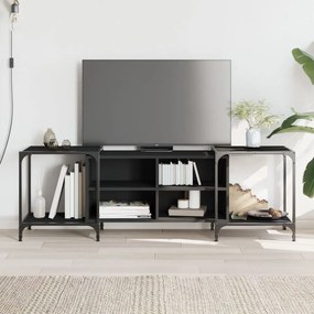 Móvel para TV 153x37x50 cm derivados de madeira preto
