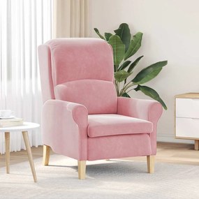 vidaXL Poltrona Rosa Empoeirada Rosa Empoeirada