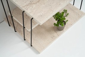 Mesa de Apoio Lifon – Travertine Black – 50x33x40 cm