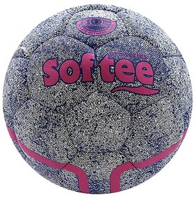 Bola de Futebol Denim Softee 80663 Cor de Rosa Sintético (5)