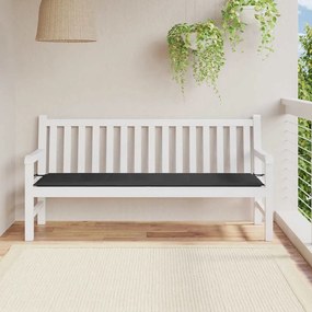 Almofadão p/ banco de jardim 180x50x4 cm tecido oxford preto