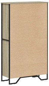Estante 80x31x137,5 cm derivados de madeira carvalho sonoma