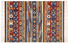 Tapete kilim de lã multicolor 160 x 230 cm NORAKERT Beliani