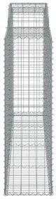 Cestos gabião arqueados 2pcs 300x50x160/180cm ferro galvanizado