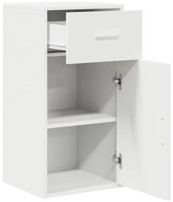 Armário Branco Branco MDF Compacto Armazenamento Armário