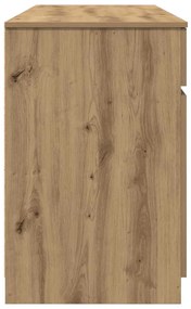Mesa vidaXL Artisan Carvalho 140x49x76 cm Madeira de engenharia
