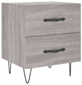 Mesas de cabeceira 2 pcs derivados de madeira sonoma cinza