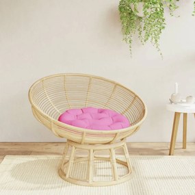 vidaXL Almofadão redondo Ø 60 x11 cm tecido oxford rosa