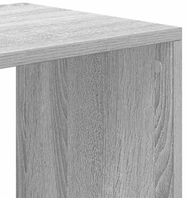 Estante cinzento sonoma 66x31x112 cm derivados de madeira
