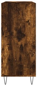 Armário p/ discos 84,5x38x89 cm deriv. madeira carvalho fumado