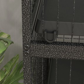 PawHut Gaiola para Roedores 80x52x128 cm Casa de 4 Alturas com Rampas