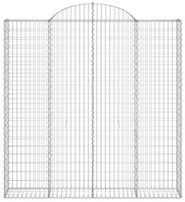 Cestos gabião arqueados 7pcs 200x30x200/220cm ferro galvanizado