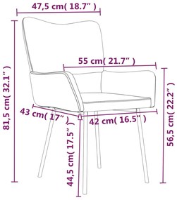 Cadeiras de jantar 2 pcs veludo cinzento-escuro