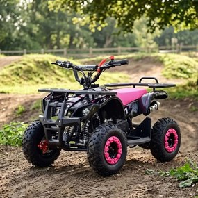 Mini Moto Infantil para crianças 5 a 9/10 anos Gasolina 50 CC Beneo Motors Cobra com limitador de velocidade Rosa