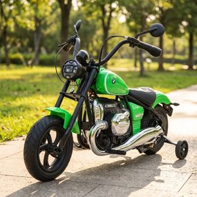 Mota elétrica para crianças 24V BMW R18, Rodas	ar bombeado Verde