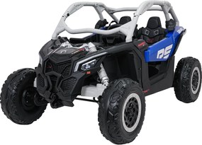 Buggy elétrico para Crianças 24V, 4x4 Maverick Turbo RR Buggy, Rodas de EVA, Banco de couro sintetico Azul - Cinzento