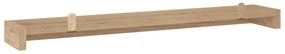 Prateleiras de parede 2 pcs 110x15x4 cm madeira de teca maciça
