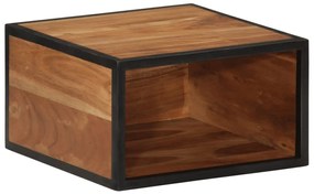 Mesa de cabeceira de parede 35x35x20 cm madeira acácia maciça