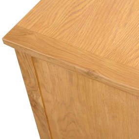 Móvel de TV 110x35x44 cm madeira de carvalho maciça