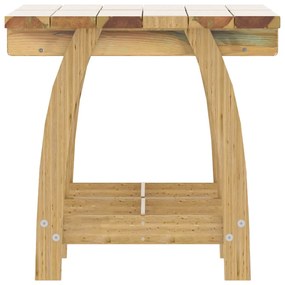 5 pcs conjunto de jantar p/ jardim pinho impregnado
