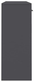 Aparador 110x30x75 cm contraplacado cinzento