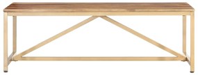 Mesa de centro 120x60x40 cm madeira maciça