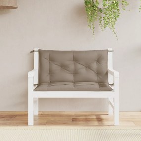 vidaXL Almofadão p/ banco de jardim tecido oxford cinzento-acastanhado