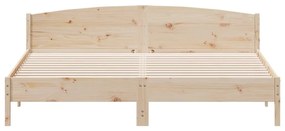 Cama sem colchão 180x200 cm madeira de pinho maciça
