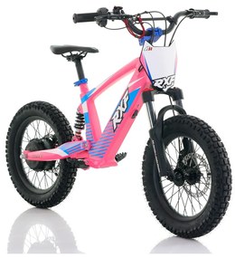 Bicicleta elétrica infantil 350W 16" Roan RXF Evo-S Rosa