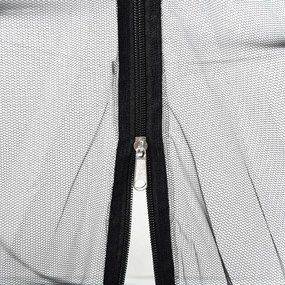 Rede mosquiteira para guarda-sol malha 220 Φ300x230 cm preto