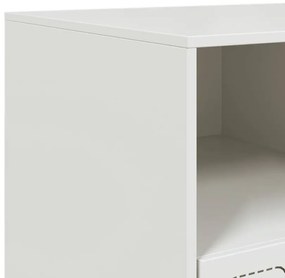 Móvel de TV 99x39x44 cm aço branco