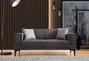 Sofá de 2 Lugares Horizon – Cinzento Escuro – 170 x 85 x 77 cm