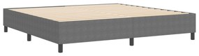 Cama Box VidaXL Cinza Claro 200x200 cm em Tecido de Corduroy