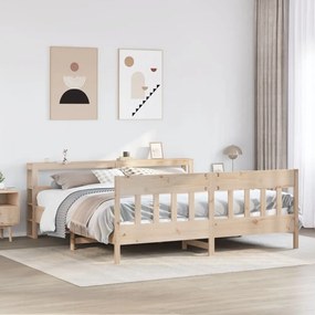 Cama sem colchão 180x200 cm madeira de pinho maciça
