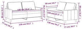 2 pcs conjunto de sofás com almofadões veludo rosa