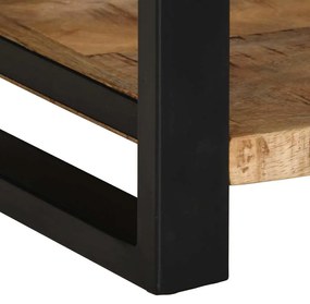 Mesa de apoio 40x40x50 cm madeira de mangueira áspera maciça