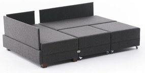 Sofá-Cama de Canto Fly – Antracite – 210x70x280 cm