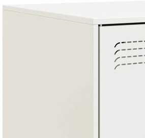 Móvel de TV 67x39x44 cm aço branco