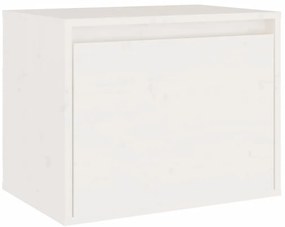 Móveis de TV 4 pcs madeira de pinho maciça branco