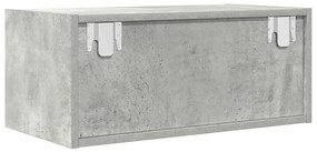 Móveis de TV 2pcs 60x31x25,5cm madeira processada cinza cimento