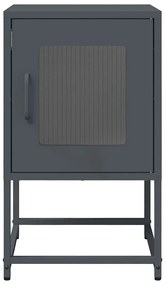 Mesa de cabeceira 36x39x60,5 cm aço laminado a frio antracite