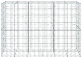 Cesto gabião com cobertura 300x100x200 cm ferro galvanizado