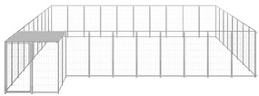 Canil 25,41 m² aço prateado