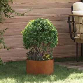 vidaXL Conjunto de Vasos de Aço Corten Aço corten Médio Durável
