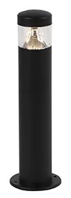 Candeeiro exterior moderno preto 40 cm IP44 com LED - Roxy Moderno