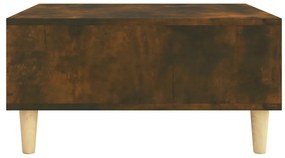 Mesa de centro 60x60x30 cm aglomerado cor carvalho fumado