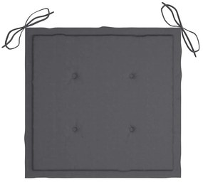 Cadeiras de jardim com almofadões 6 pcs acácia maciça