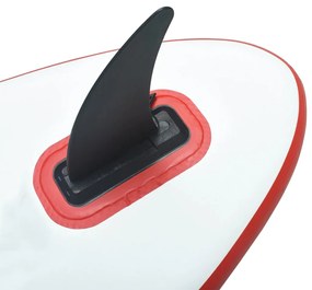 Prancha de Paddle SUP com Vela e Remo - 330cm - Vermelho e Branco